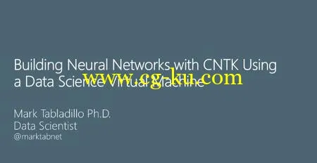 Building Neural Networks with CNTK Using a Data Science Virtual Machine的图片1