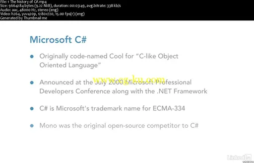 C# Essential Training: 1 Syntax and Object Oriented Programming的图片2