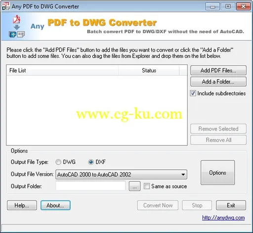 Any PDF to DWG Converter 2018.0 + Portable的图片1