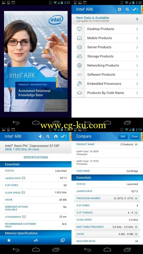 Intel® ARK (Product Specs) 1.3.2 Android的图片2