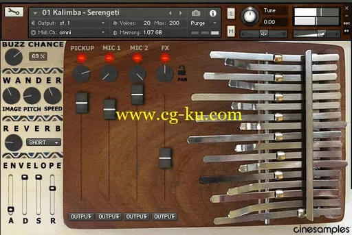 Cinesamples Kalimba KONTAKT的图片1