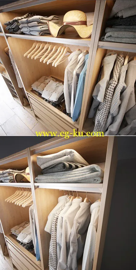 Clothes in the closet section C 3-4的图片1