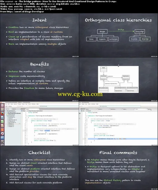 Skillshare – How To Use Structural And Creational Design Patterns In C#的图片1