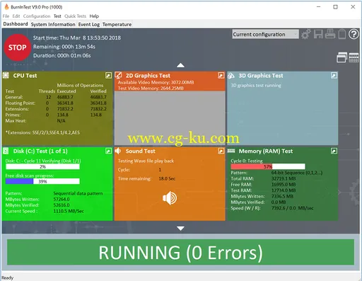 PassMark BurnInTest Pro 9.0 Build 1003的图片1