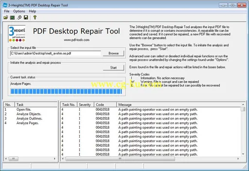 3-Heights PDF Desktop Repair Tool 4.10.26.3的图片1