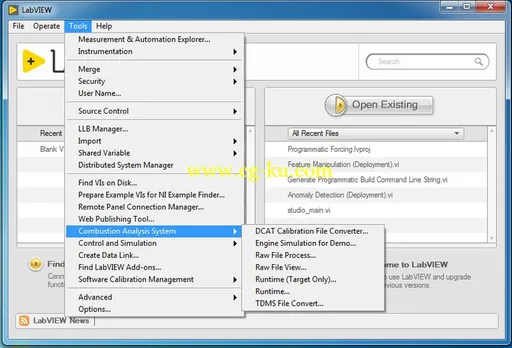 NI Combustion Analysis System (CAS) Software for LabVIEW 2017的图片3