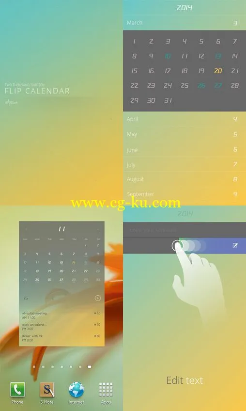 Flip Calendar + Widget 2014 3.5 Android的图片2