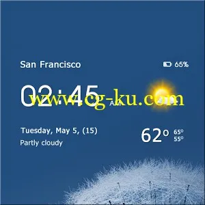 Transparent clock & weather 0.74 Android的图片1