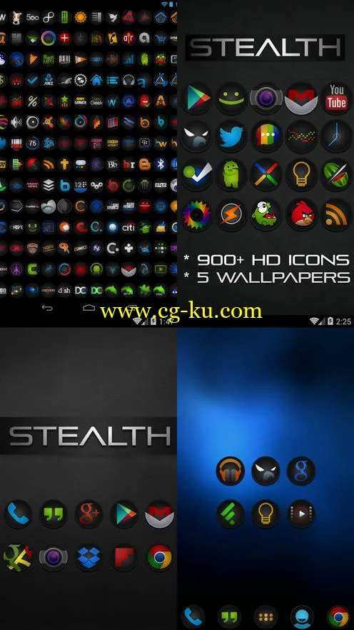 STEALTH – Go Apex Nova Theme 2.2.2 Android的图片2