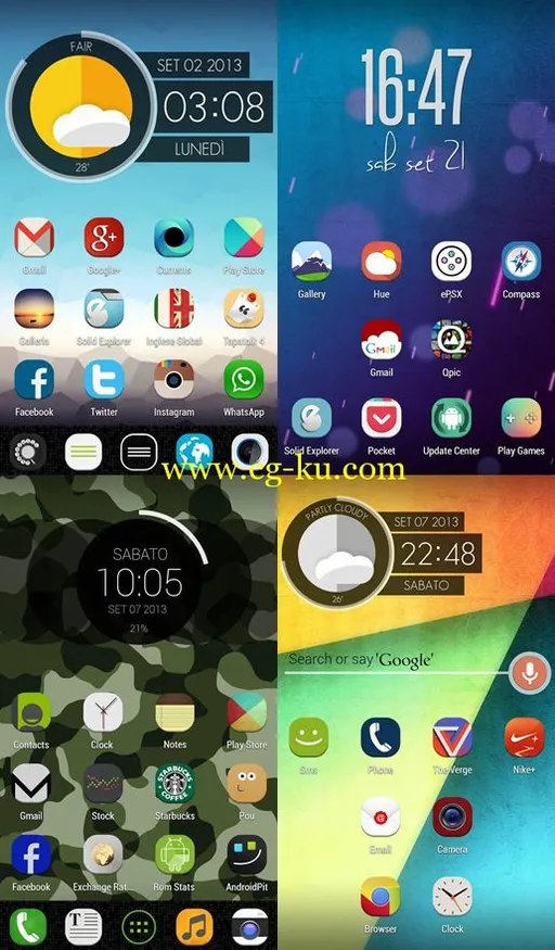 Stock UI Icon Theme Apex Nova 4.5 Android的图片2