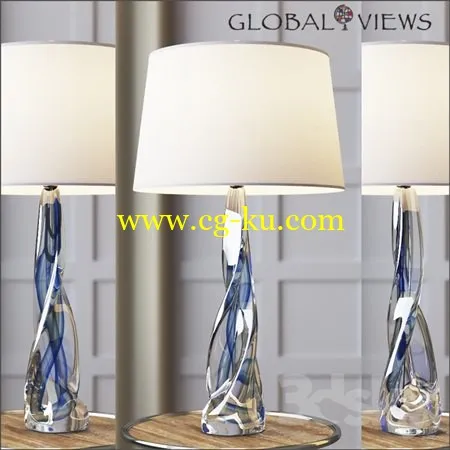 Global Views Ocean Twist Lamp的图片1