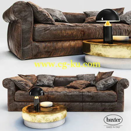 Sofa Baxter Alfred Soft 3D Model的图片1