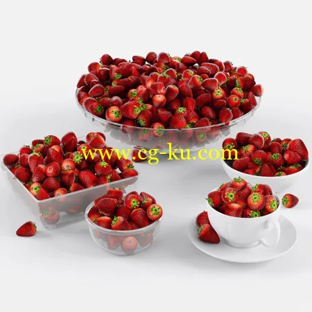 Strawberry 3D Model的图片1