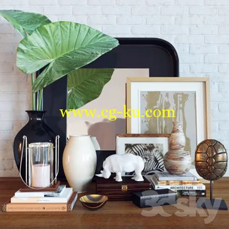 Decoration set Alocasia calidora的图片1