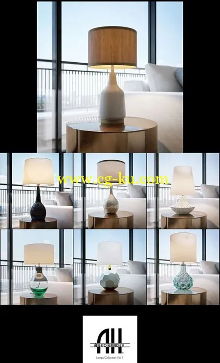 Set Lamps Collection Vol.1 3d Models的图片1