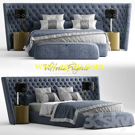 Bed vittoria frigerio MEDICI LARGE的图片1