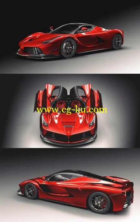 Ferrari LaFerrari 3D Model的图片1