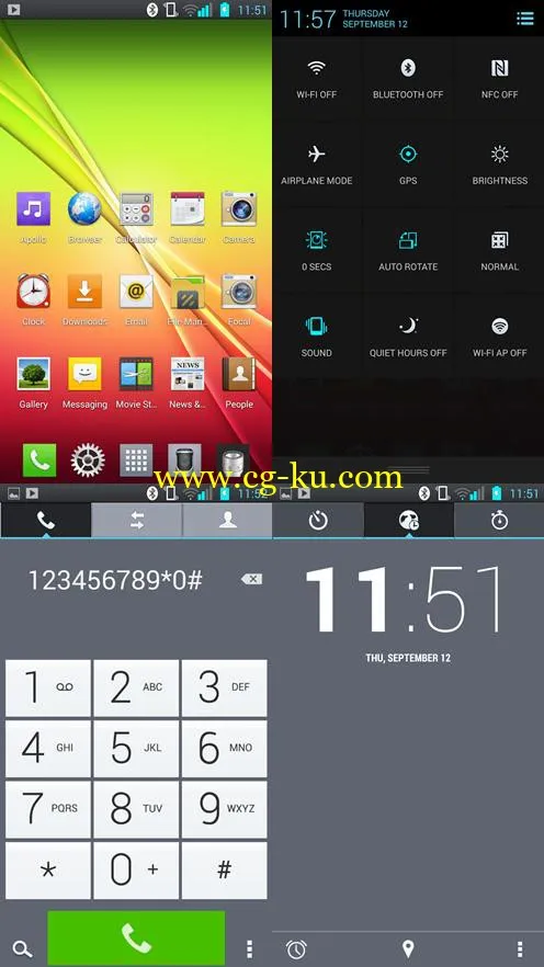 CM11 CM10 LG Optimus G2 Theme 1.3.0 Android的图片2