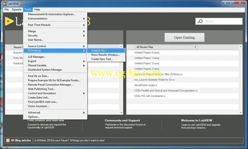 NI LabVIEW 2018 VI Analyzer Toolkit的图片2