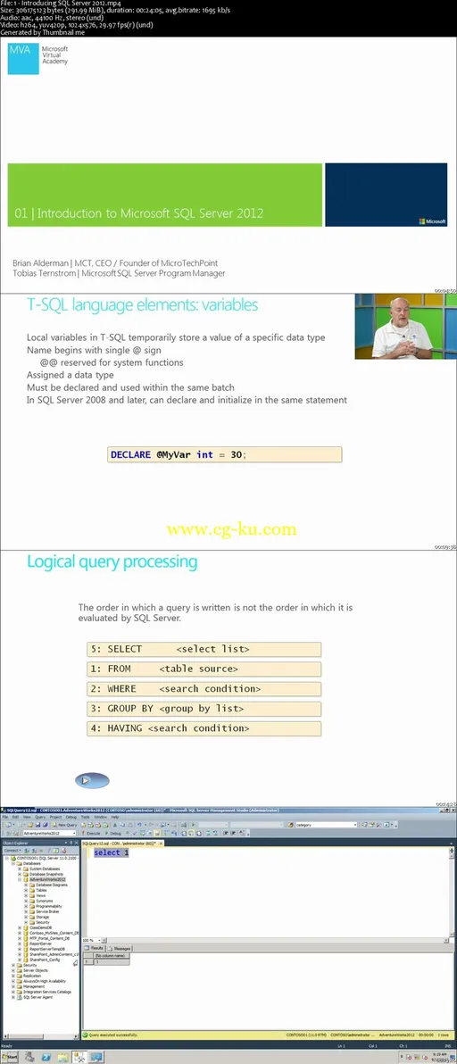 Querying Microsoft SQL Server 2012 Databases Jump Start的图片2