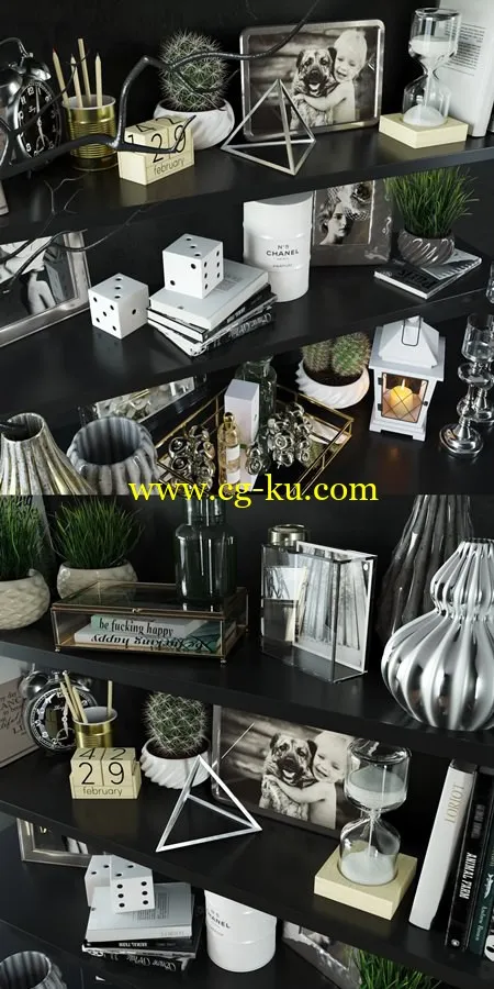 Decor set 3d Model的图片1