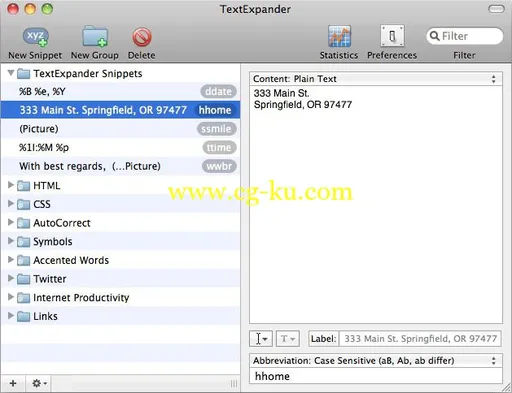 TextExpander v4.2 MacOSX的图片1