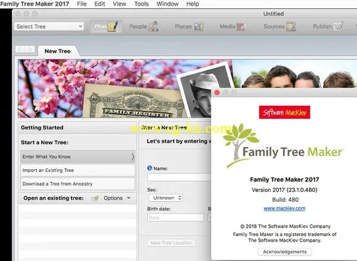 Family Tree Maker 2017 v23.1.0.480 MacOS的图片2