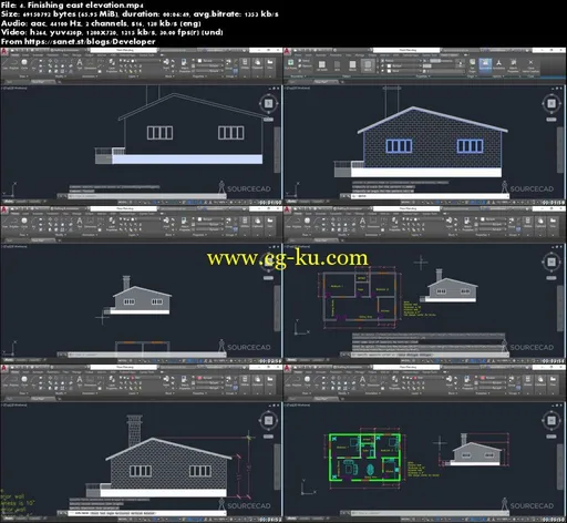 60 AutoCAD 2D & 3D Drawings and Practical Projects的图片1
