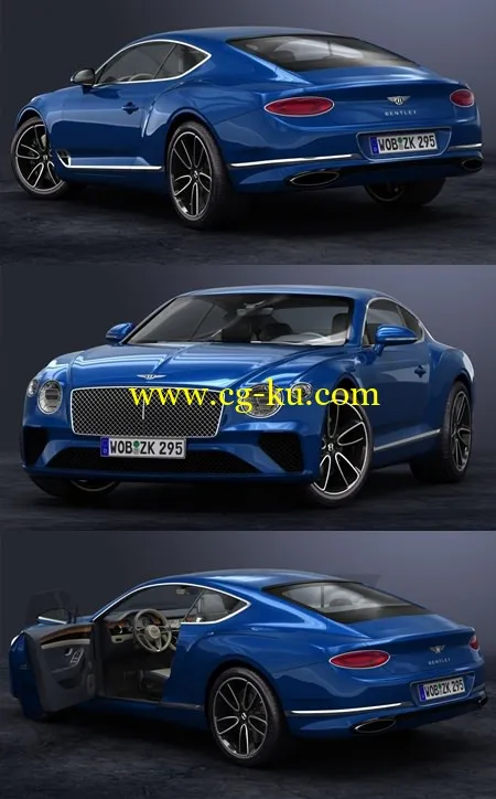 TurbosQuid 3D 2018 Bentley Continental GT的图片1