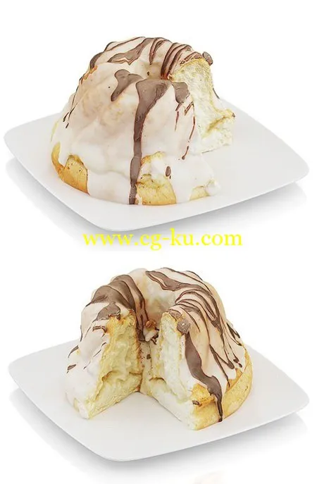 Cake with icing 3d Model的图片1