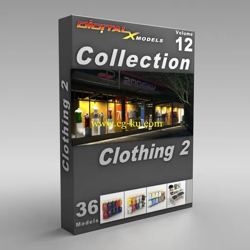 DigitalXModels – 3D Model Collection – Volume 12: CLOTHING 2的图片1