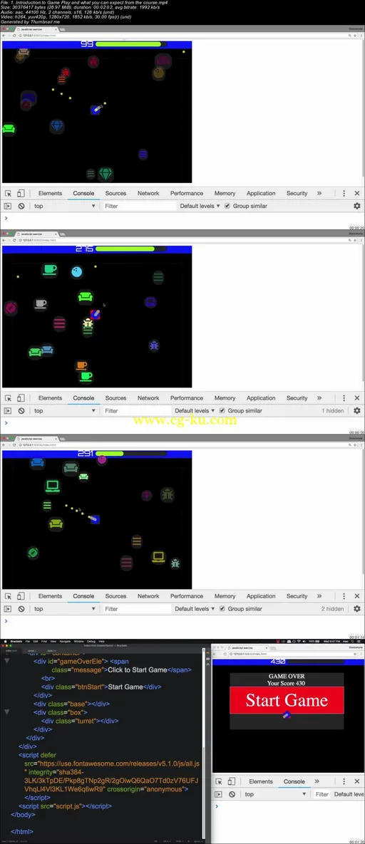 JavaScript Exercise – Tank Shooter Game from Scratch的图片2