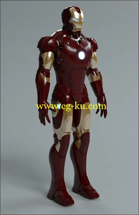 Iron Man mark 3 3D model的图片1