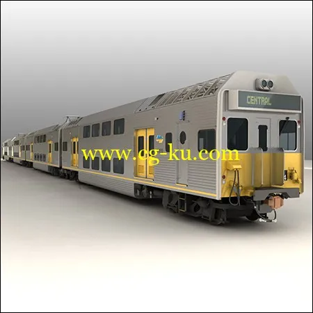 TurboSquid EMU City Rail K Set Passenger Train的图片1