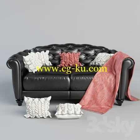 Sofa Natuzzi Editions B873 with pillows的图片1