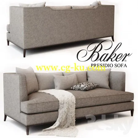 BAKER PRESIDIO SOFA No. 6729S的图片1