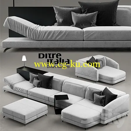 Sofa Dunn pelle ditre italia的图片1