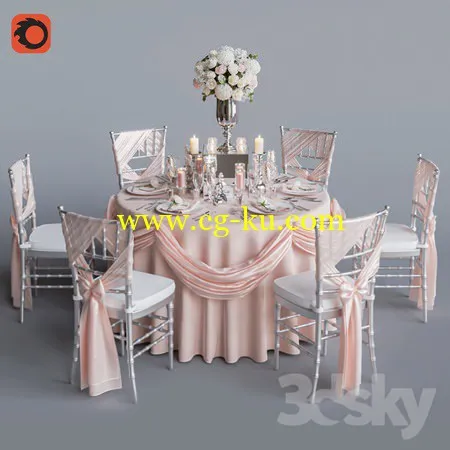 Wedding table for 6 persons 2 Corona的图片1