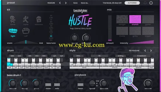 uJAM beatMaker HUSTLE v1.0.0 WiN的图片1