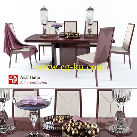 Table and chair EVA colection (ALF italia)的图片1