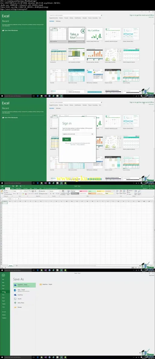 Microsoft Excel, Outlook and Word 2016 for Beginners的图片1