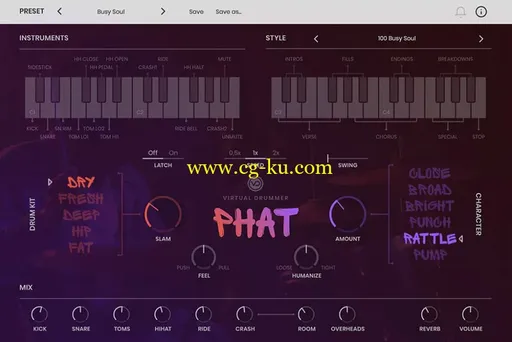 UJAM Virtual Drummer PHAT v1.0.2 MacOSX的图片1