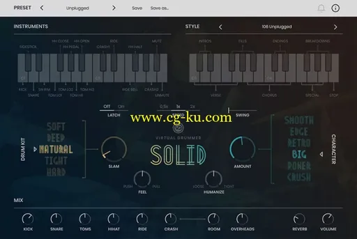UJAM Virtual Drummer SOLID v1.0.2 MacOSX的图片1