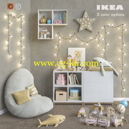 IKEA modular furniture, accessories, decor and toys set 6的图片1