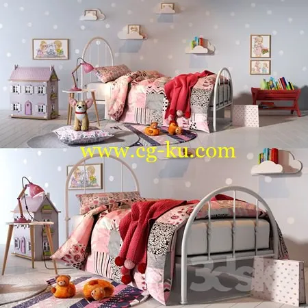 Girl bedroom set 01的图片1