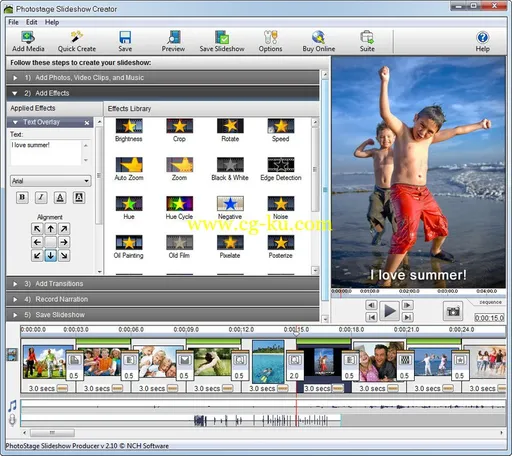 NCH PhotoStage Slideshow Producer Pro 3.27的图片1