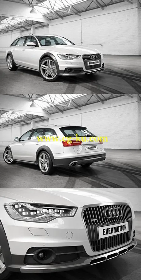 Audi A6 Allroad Quattro 3D Model的图片1