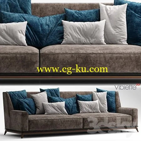 Sofa Vibieffe 3 seater sofa OPERA的图片1