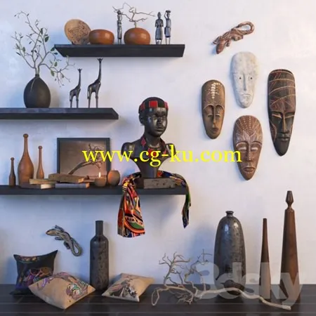 African Sculpture 3d Models的图片1