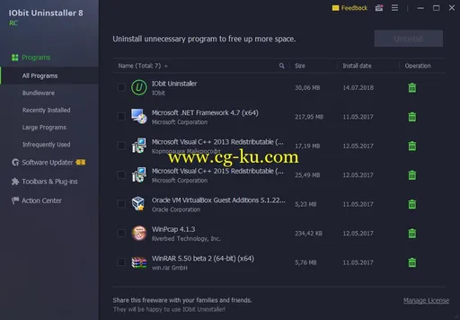 IObit Uninstaller Pro 8.1.0.12 Multilingual的图片1